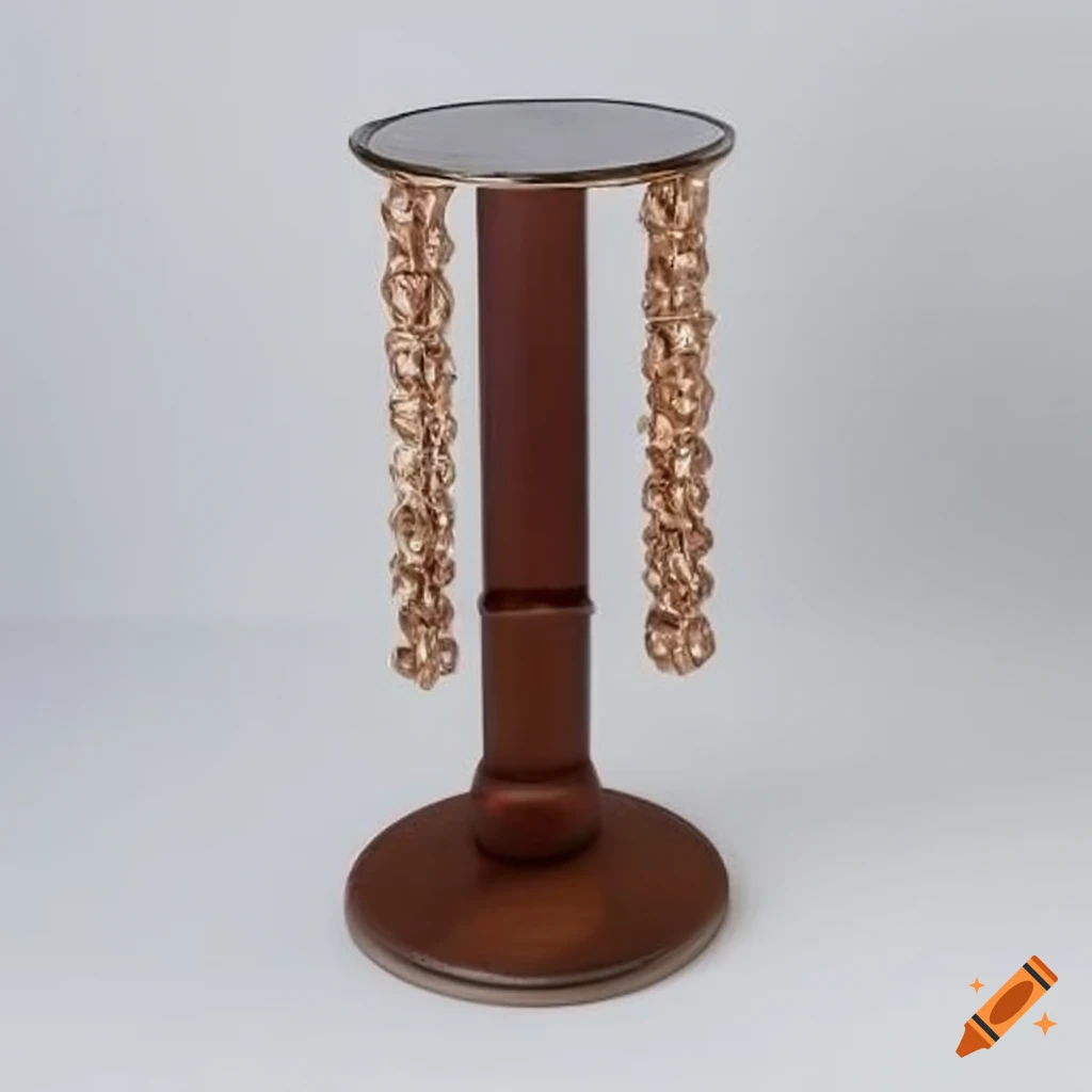 Unique gem stands for jewelry display on Craiyon