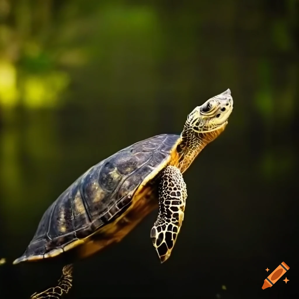 turtle swimming in water