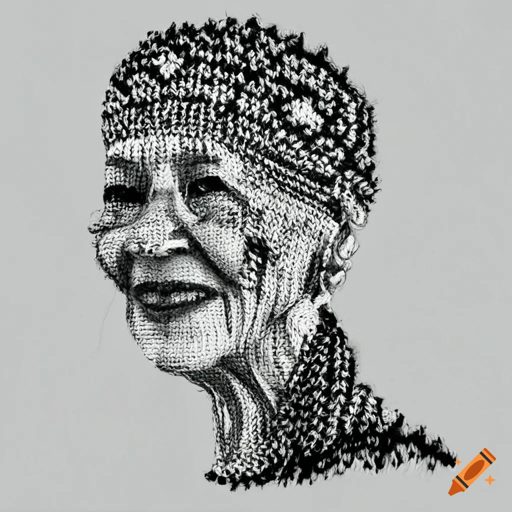 woman knitting