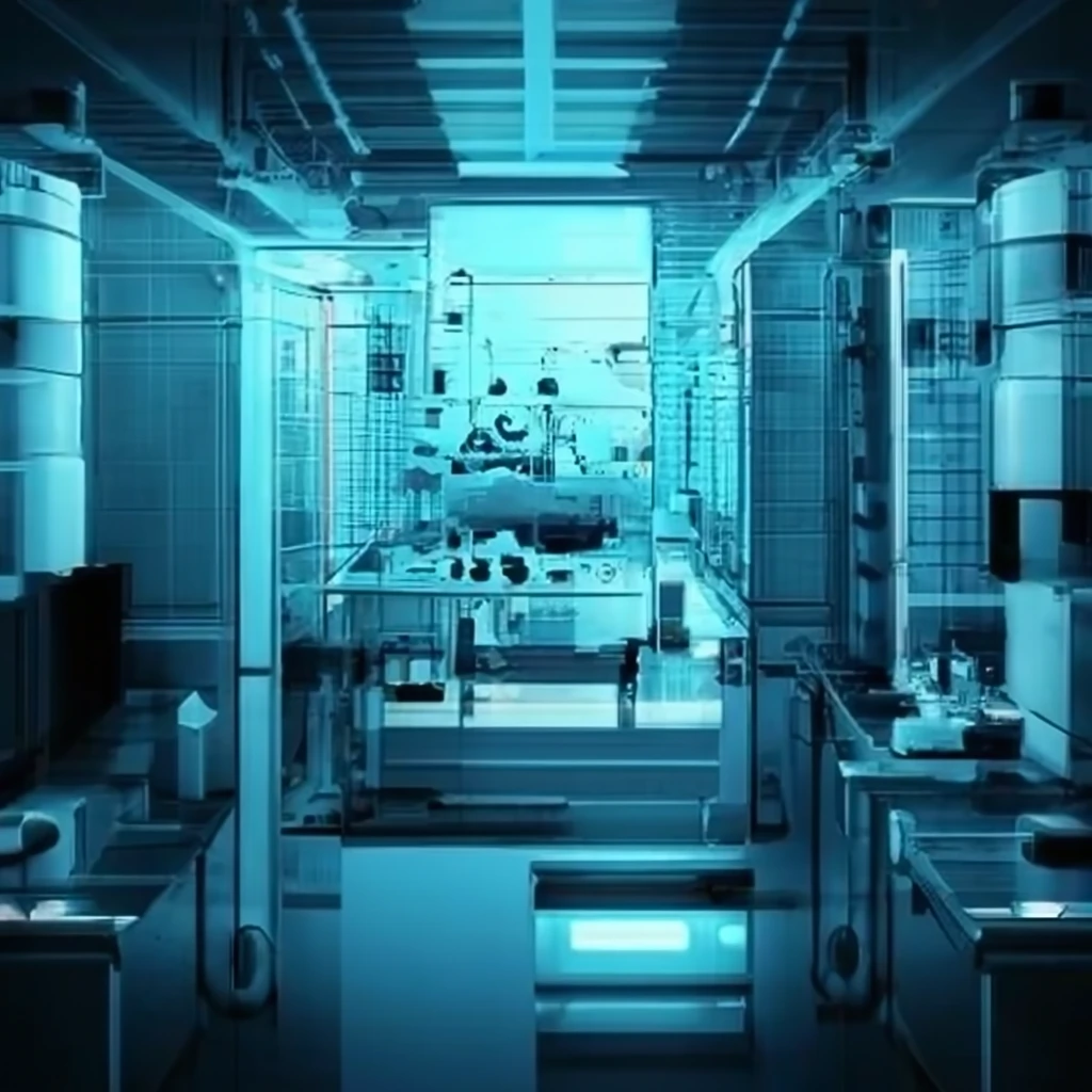 Hd photo realistic image of a technology lab