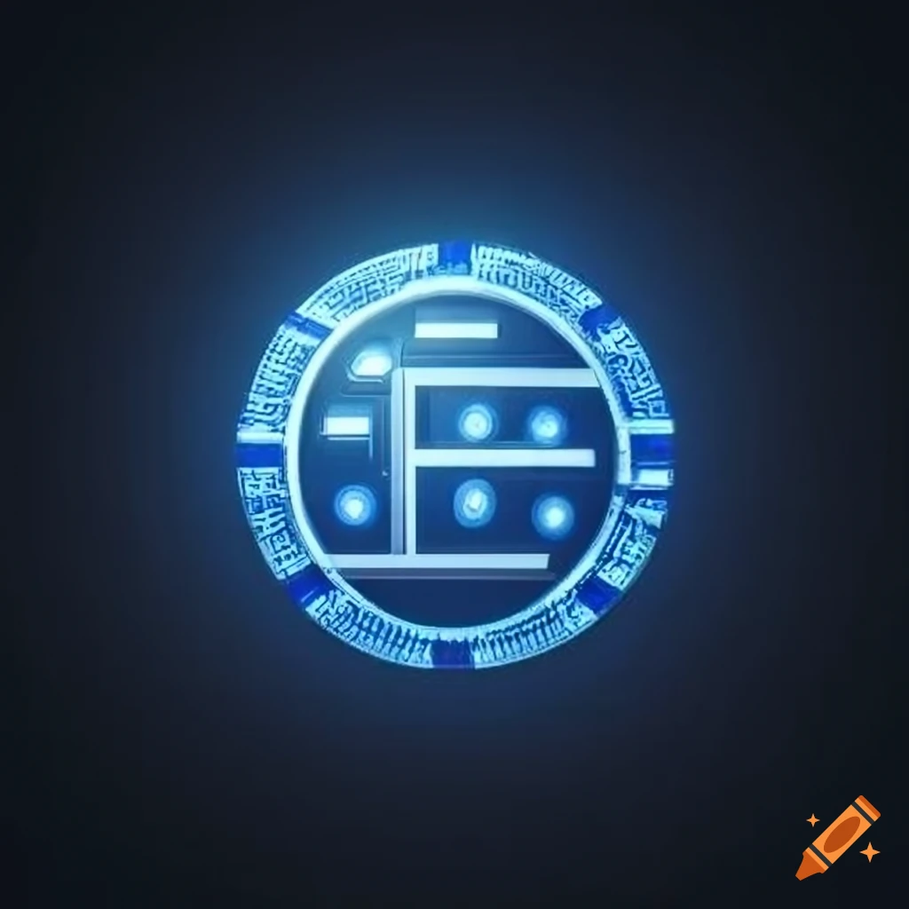 Letter d technology logo microchip style logo, png | PNGWing