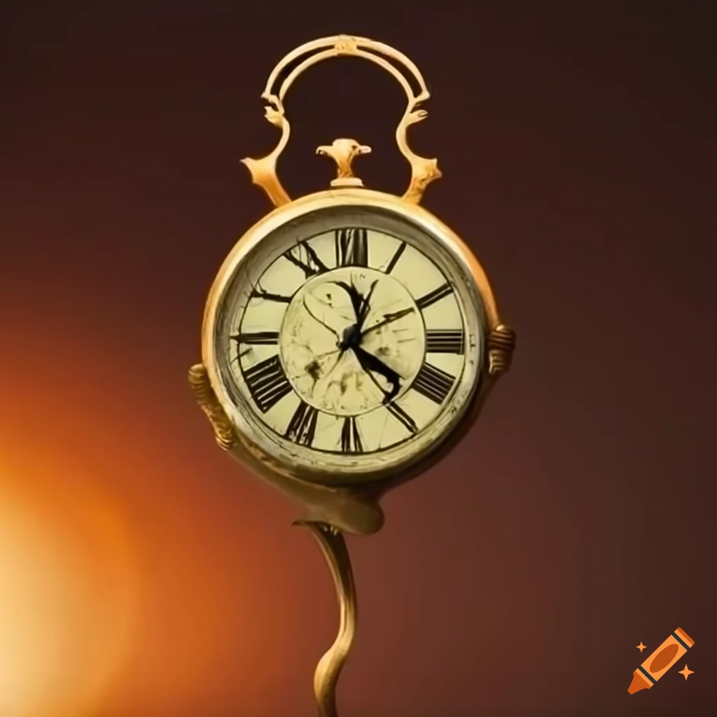 Antique clock with unique design