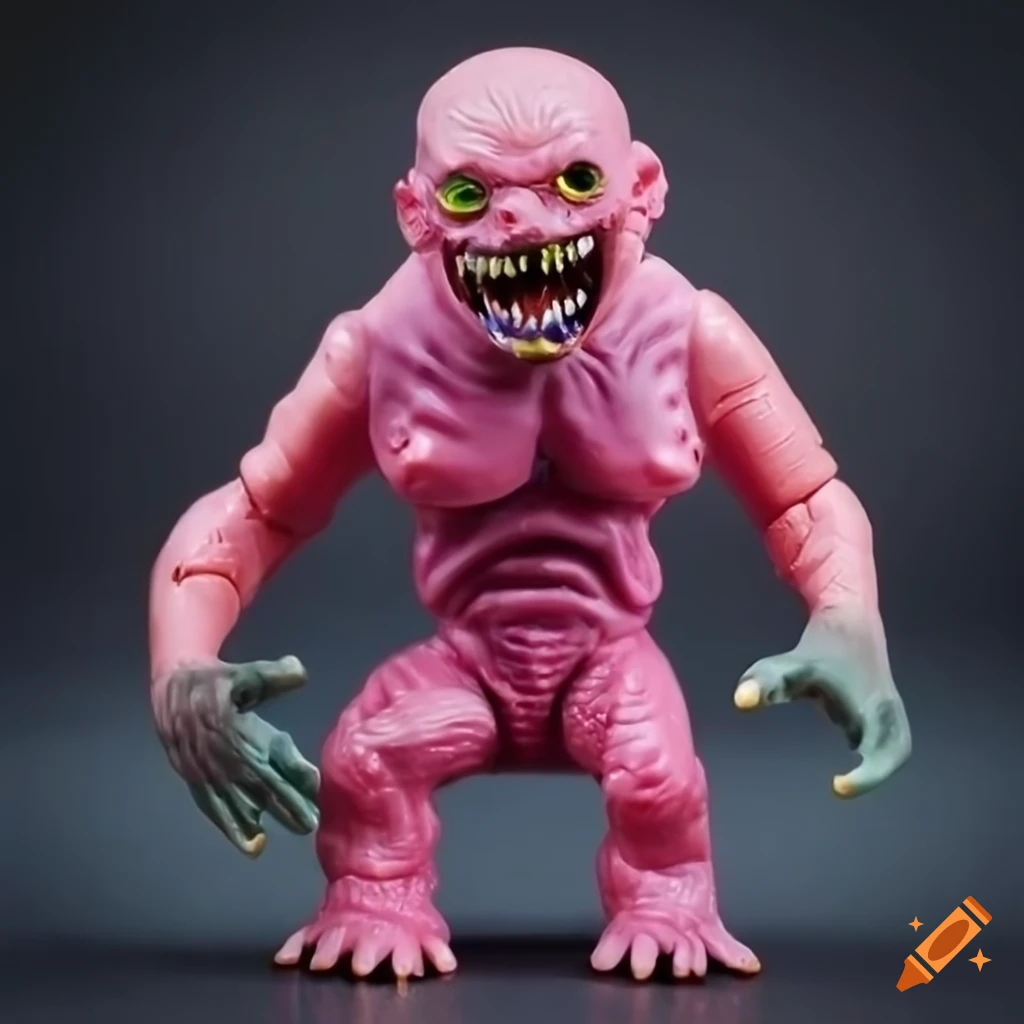 80s horror action figure with slime monsters