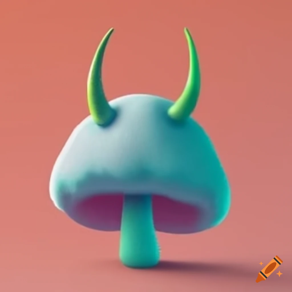 Fantasy Mushroom With Horns On Craiyon