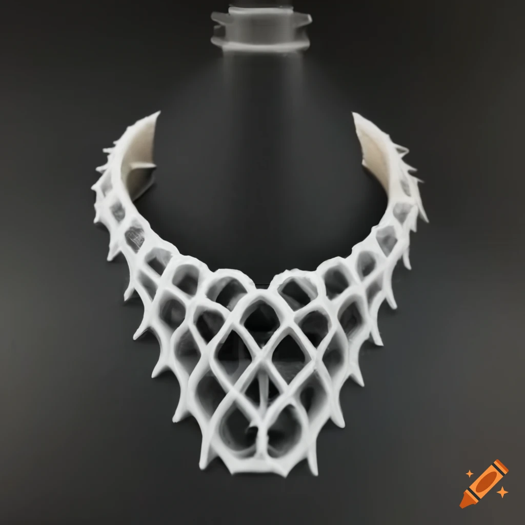 Collar made with 3d printing technology on Craiyon