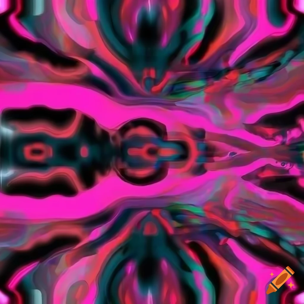 pink cyberpop abstract pattern