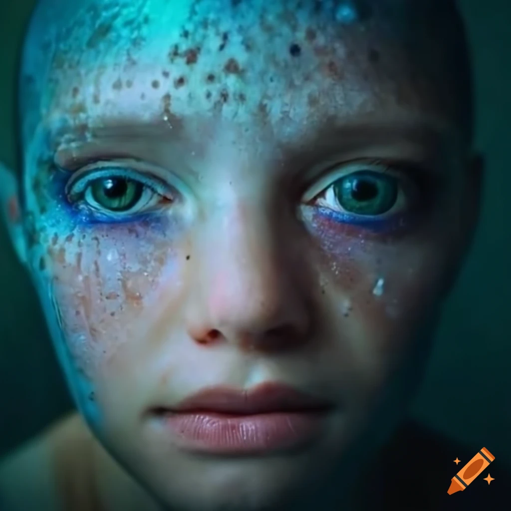 close-up portrait with captivating eyes