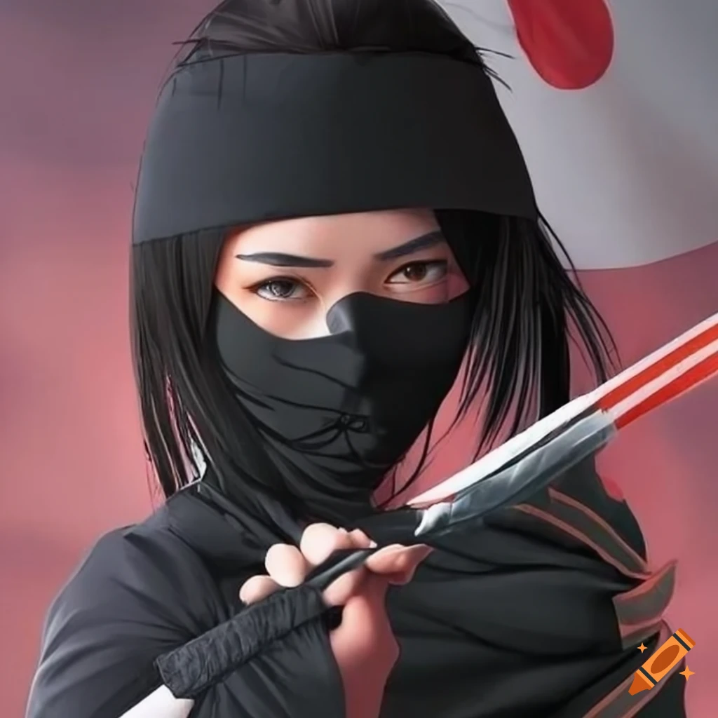 Black Ninja Girl's Costume