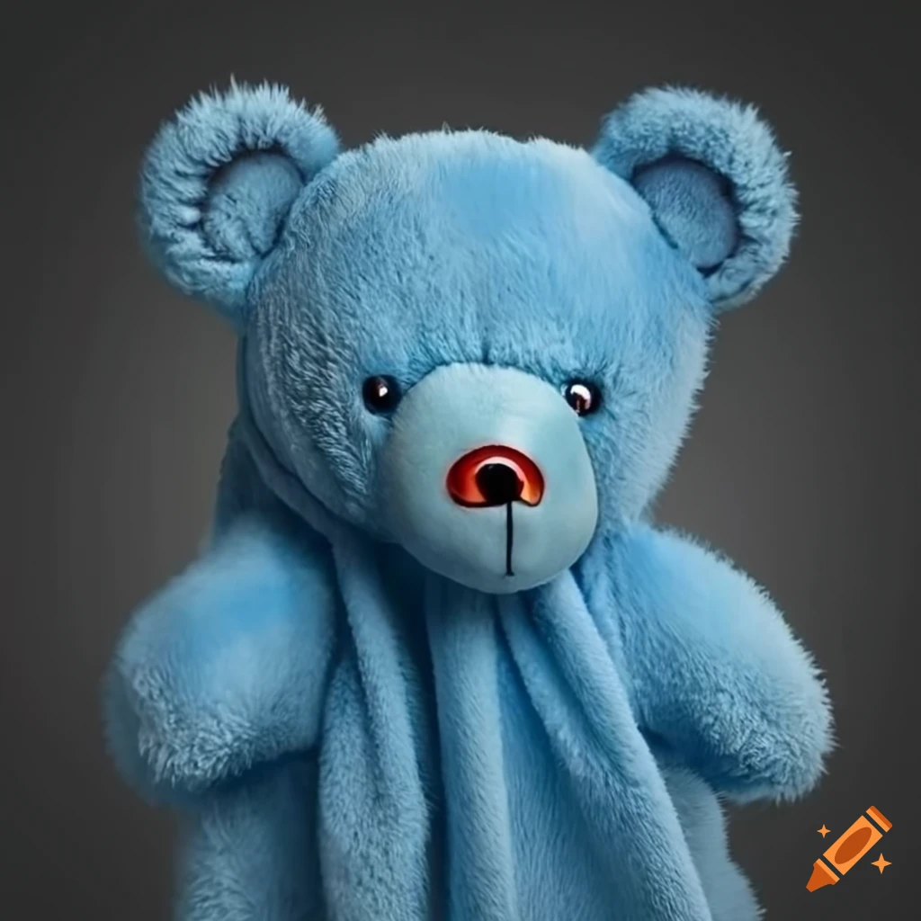 Beautiful blue eyed teddy bear