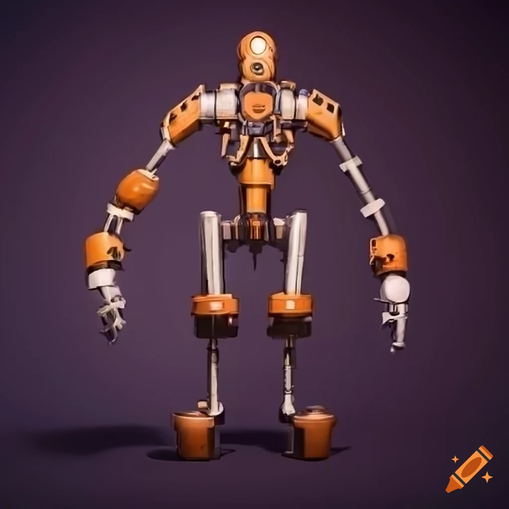 Biomechanical gadget with wheels and arms on Craiyon