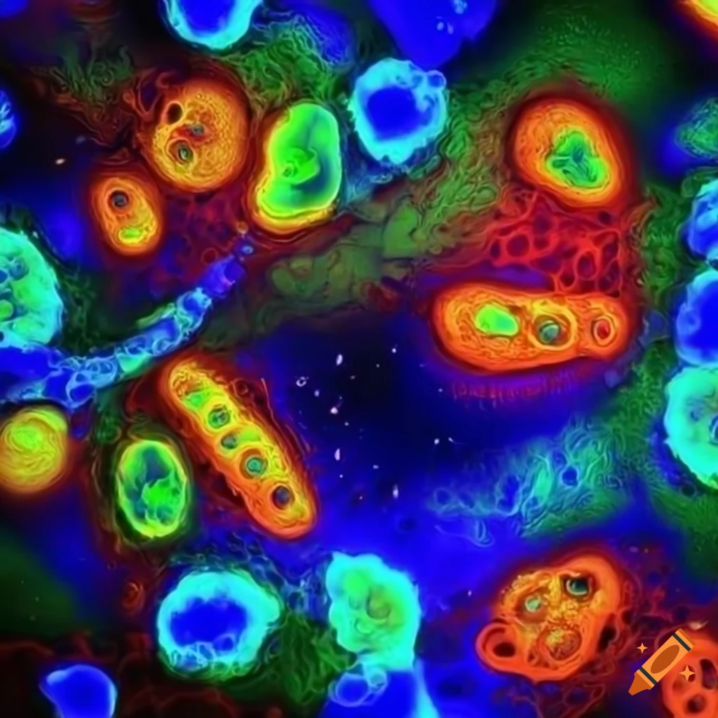 Vibrant And Detailed Macrophage Cells On Craiyon
