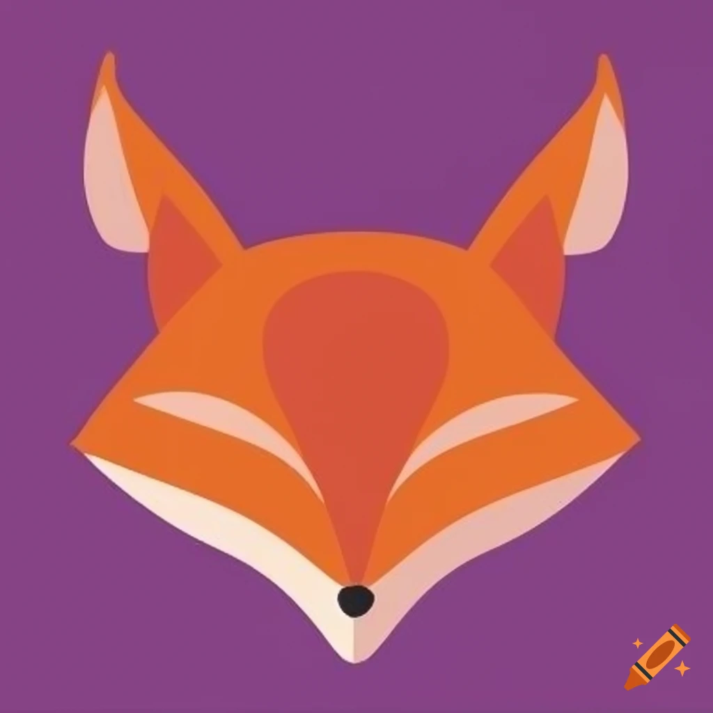 unique fox-inspired letter F logo design