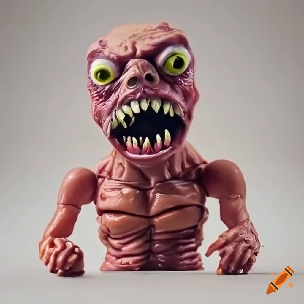 80s horror action figure with ghoulish monsters and slime