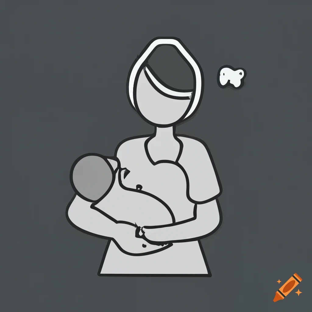 icon of a nurse breastfeeding a baby