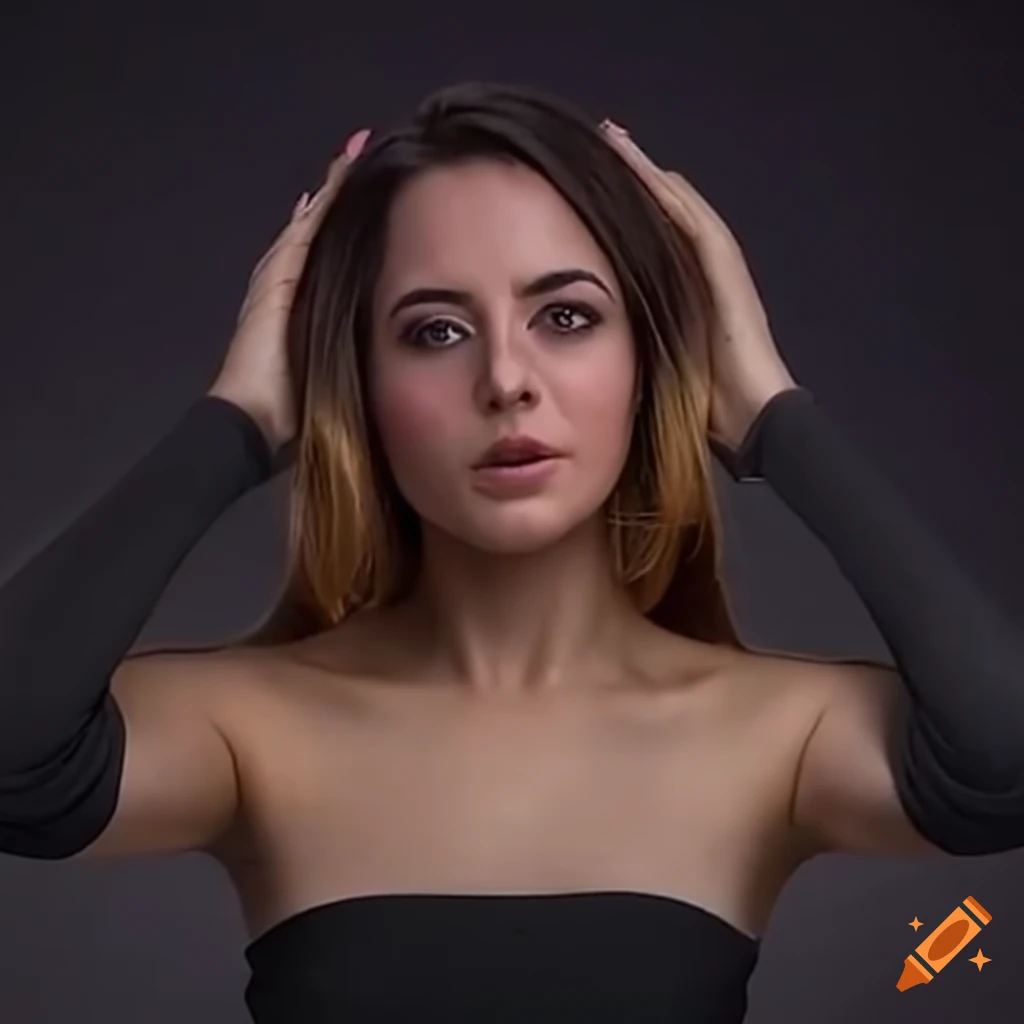 woman shaving underarms with a razor