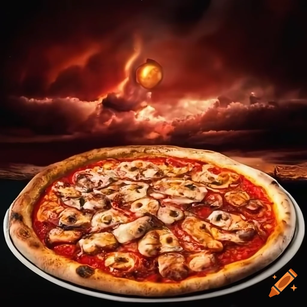 Funny Image Of Pizza shaped Sky On Craiyon funny-image-of-pizza-shaped-sky-on-craiyon
