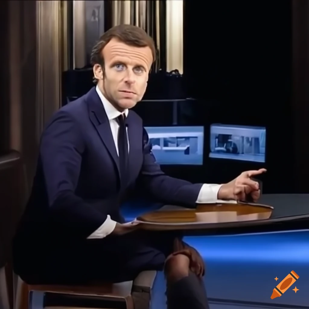 preparation of a TV set for an interview