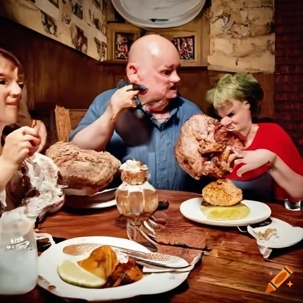 Pork knuckle in a czech restaurant on Craiyon