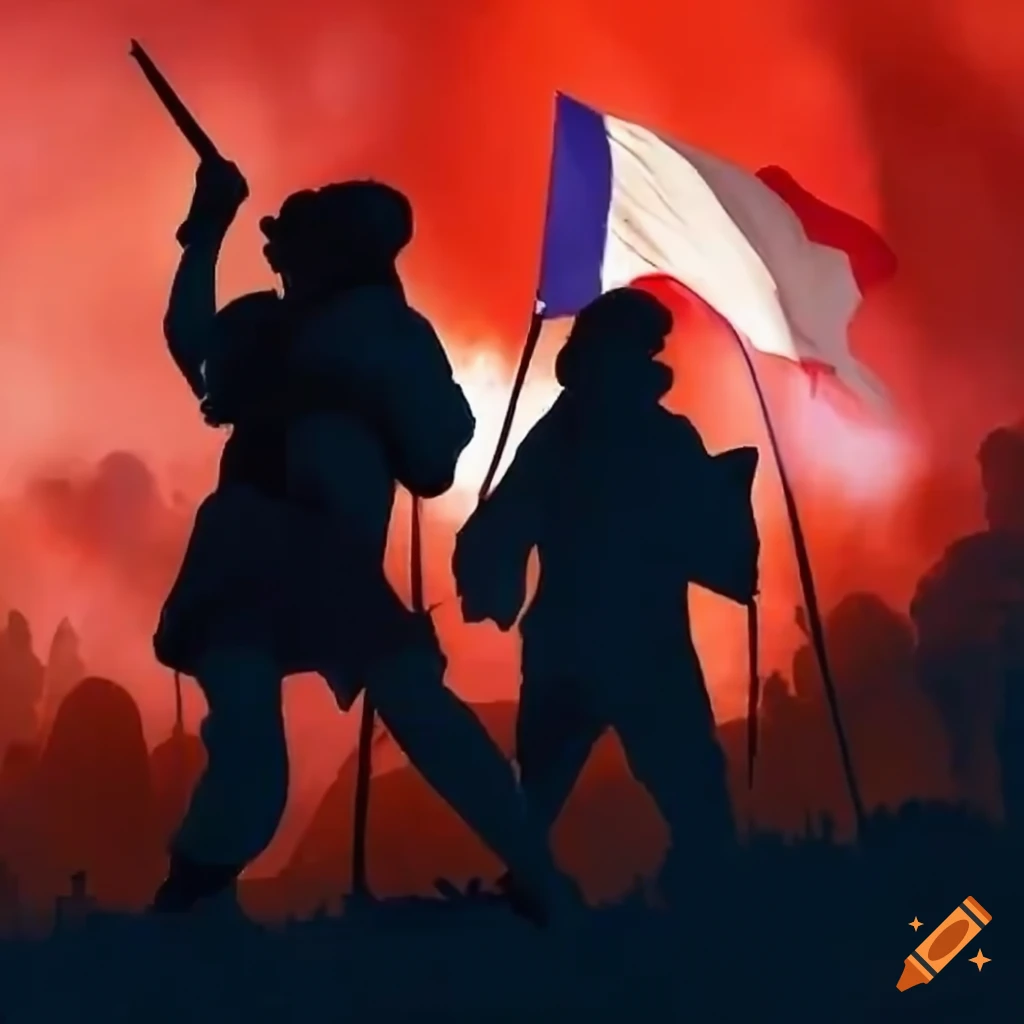 Flag symbolizing the french revolution on Craiyon