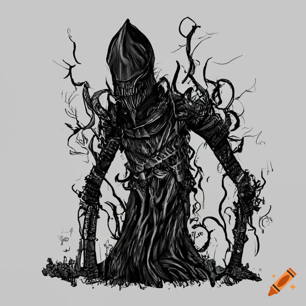 Hand drawn Dark Souls Boss Artwork On Craiyon