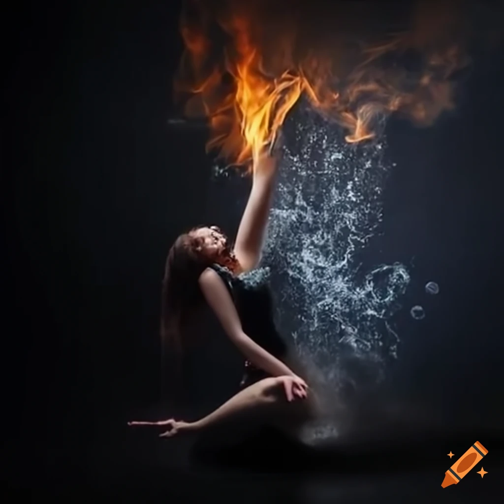 image of a teenager with power to control elements