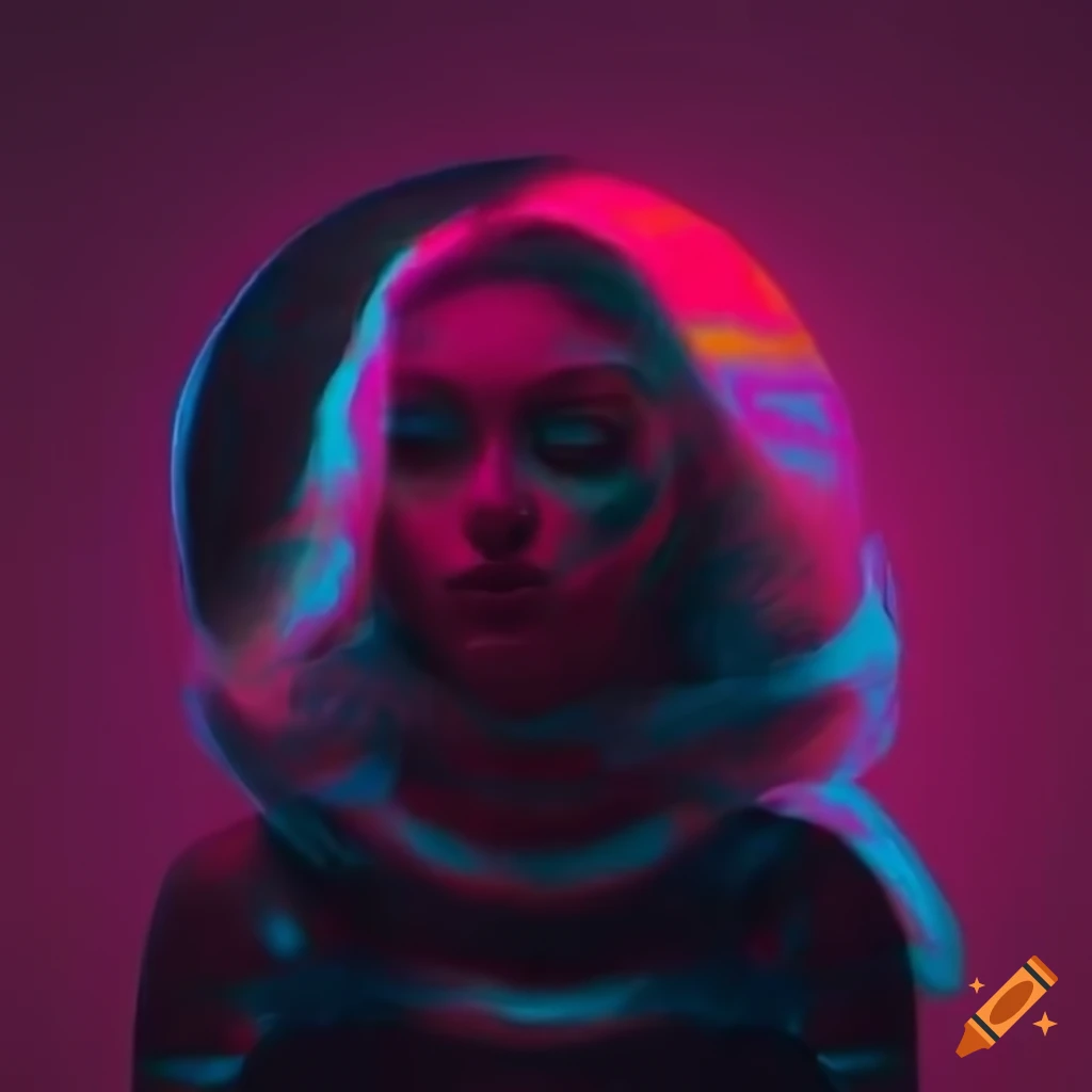Surreal Vaporwave Portrait Of A Vogue Model surreal-vaporwave-portrait-of-a-vogue-model