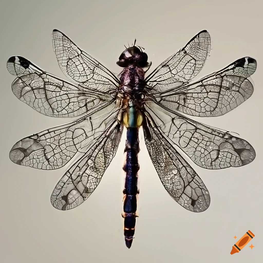 platinum dragonfly specimen