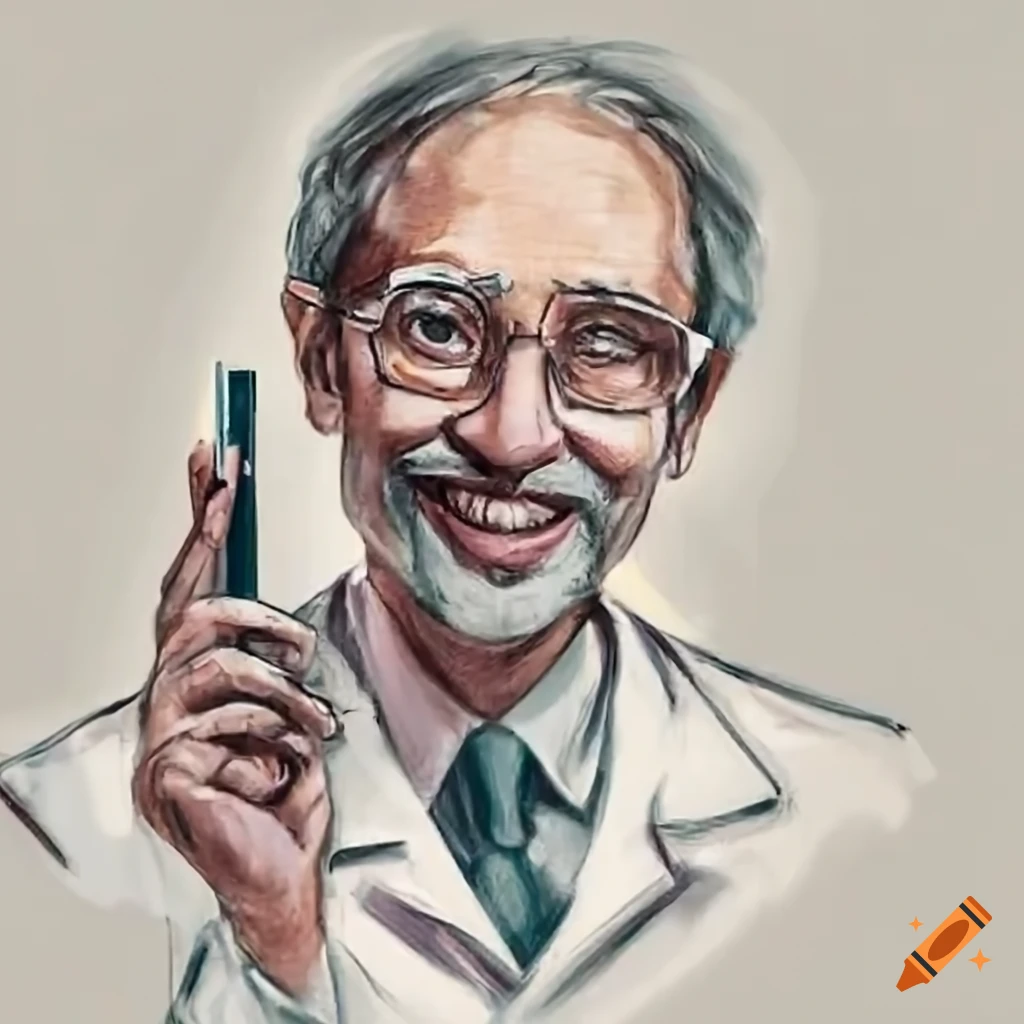 Drawing Scientist Illustration, Bespectacled scientist, glass, building,  people png | PNGWing