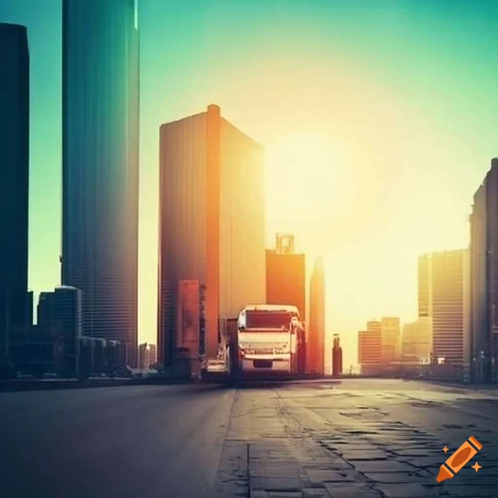 truck-standing-with-high-rise-buildings-in-the-background-on-craiyon