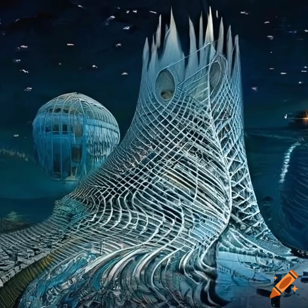 illustration of futuristic cityscape with sustainable energy solutions