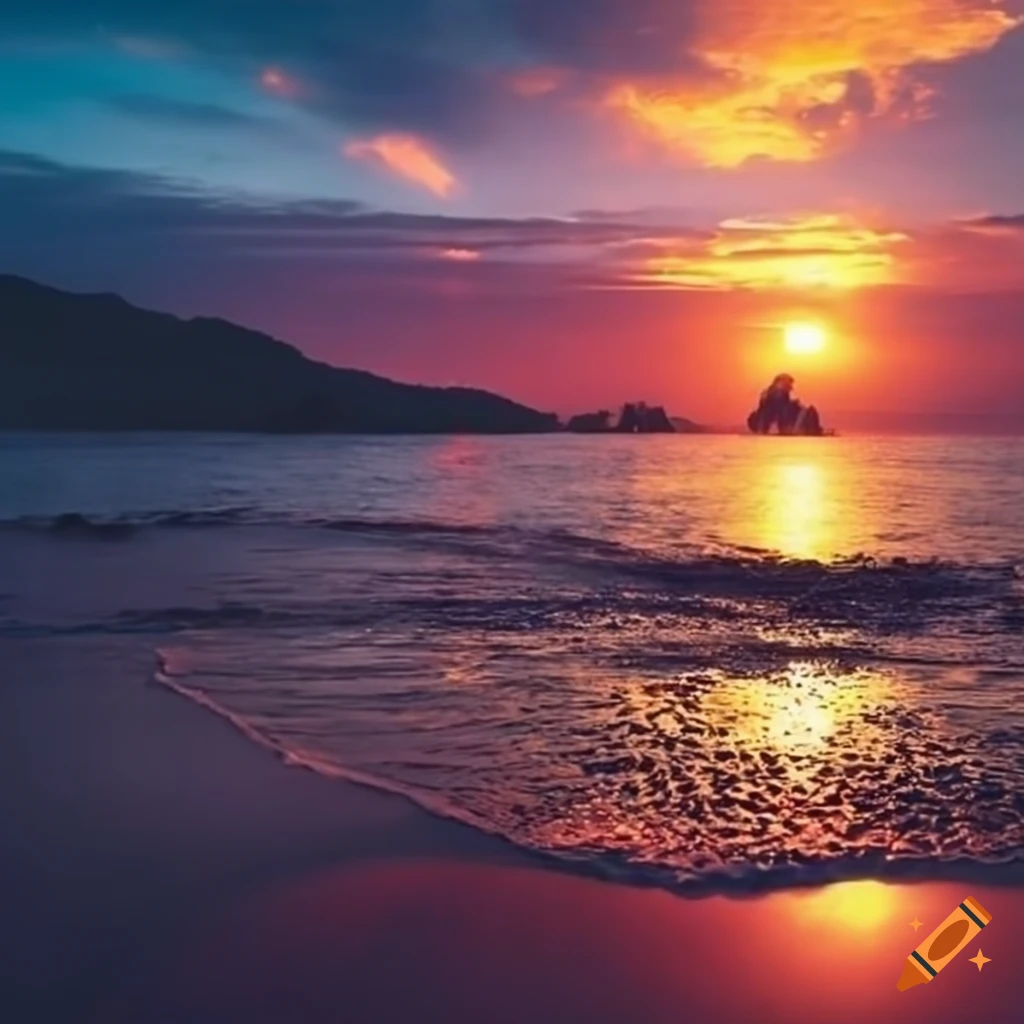 Sunset On The Beach