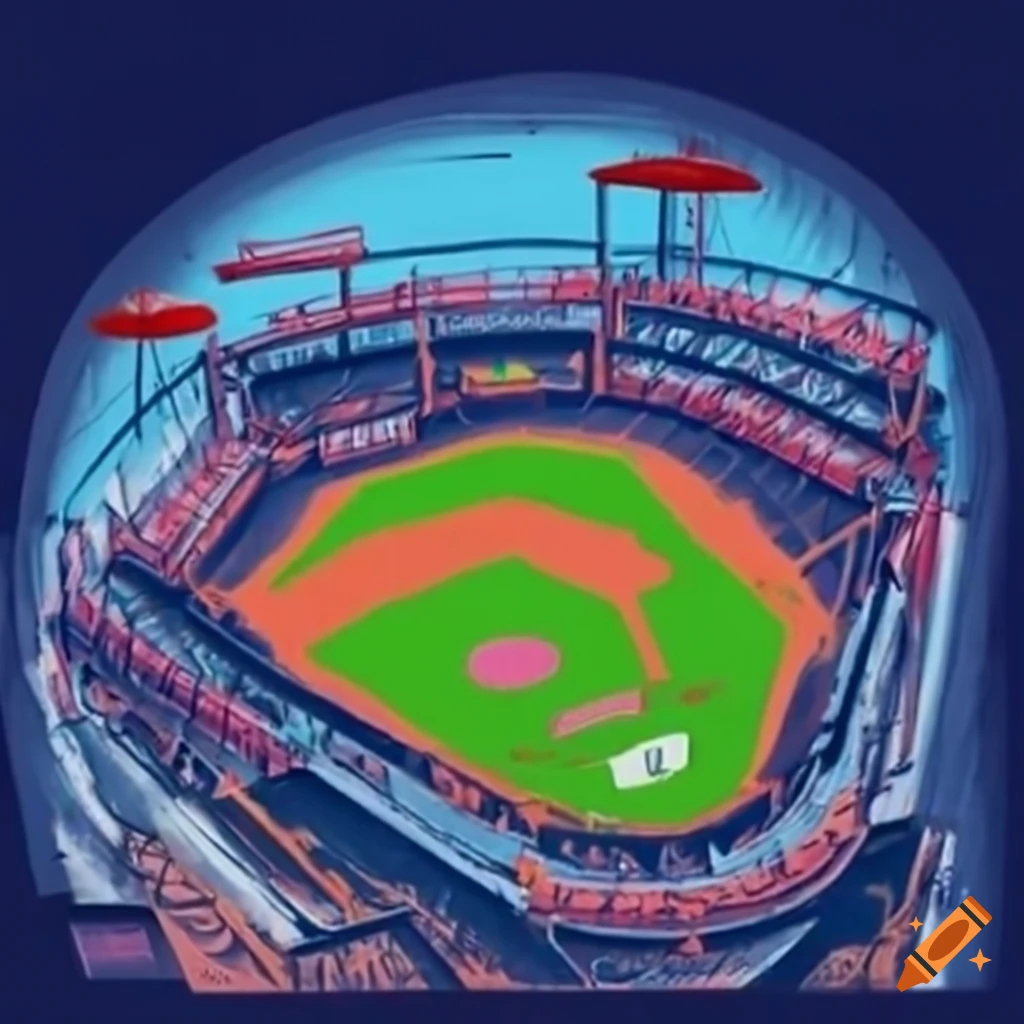 Virtual reality experience of a baseball game on Craiyon