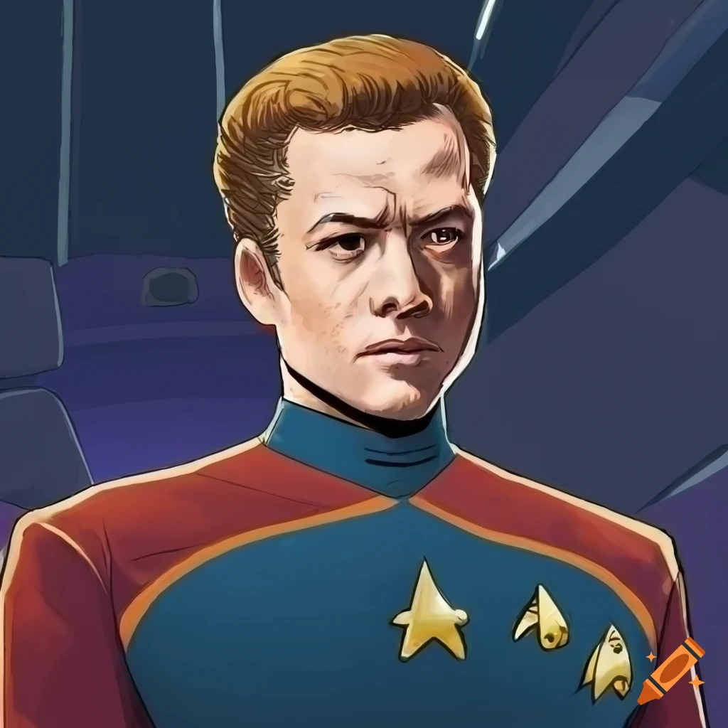 Cartoon depiction of taron egerton as a security guard on the starship ...