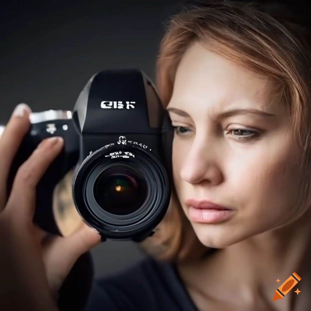 close-up-of-a-woman-focusing-through-a-camera-lens-on-craiyon