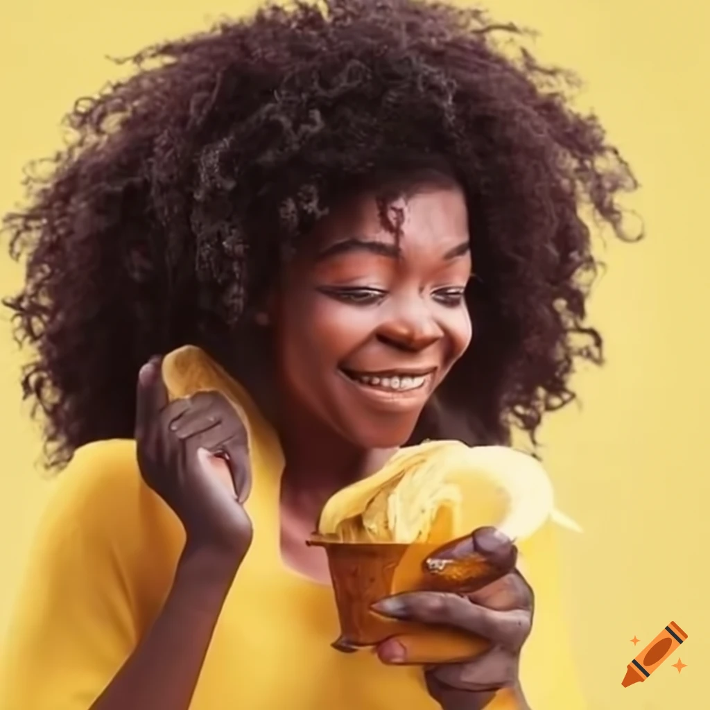 Woman Holding A Banana And Plantain Chips On Craiyon woman-holding-a-banana-and-plantain-chips-on-craiyon