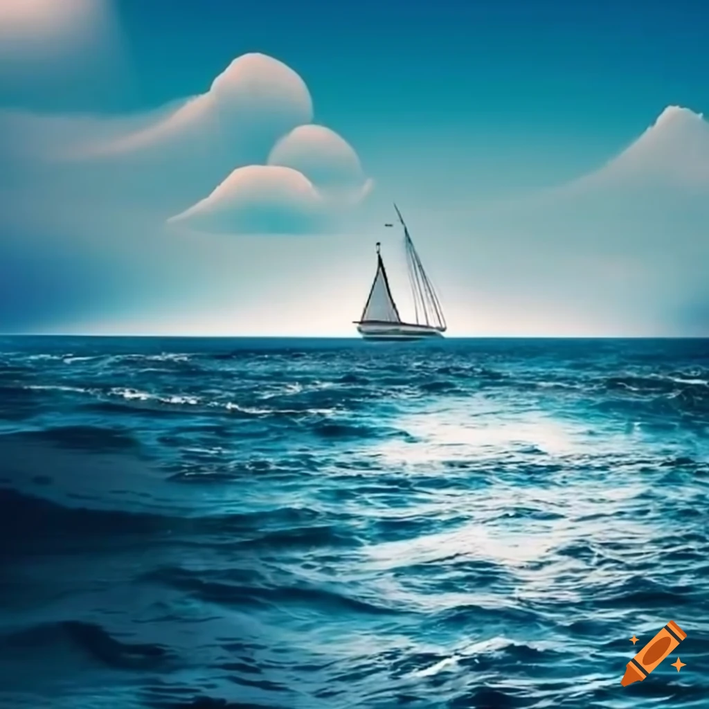 yacht sailing under stormy skies