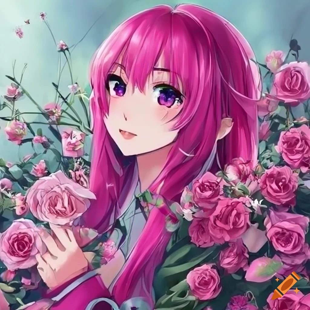 Anime Girls White Hair Roses Petals Matte Finish Poster Paper Print -  Animation & Cartoons posters in India - Buy art, film, design, movie,  music, nature and educational paintings/wallpapers at Flipkart.com