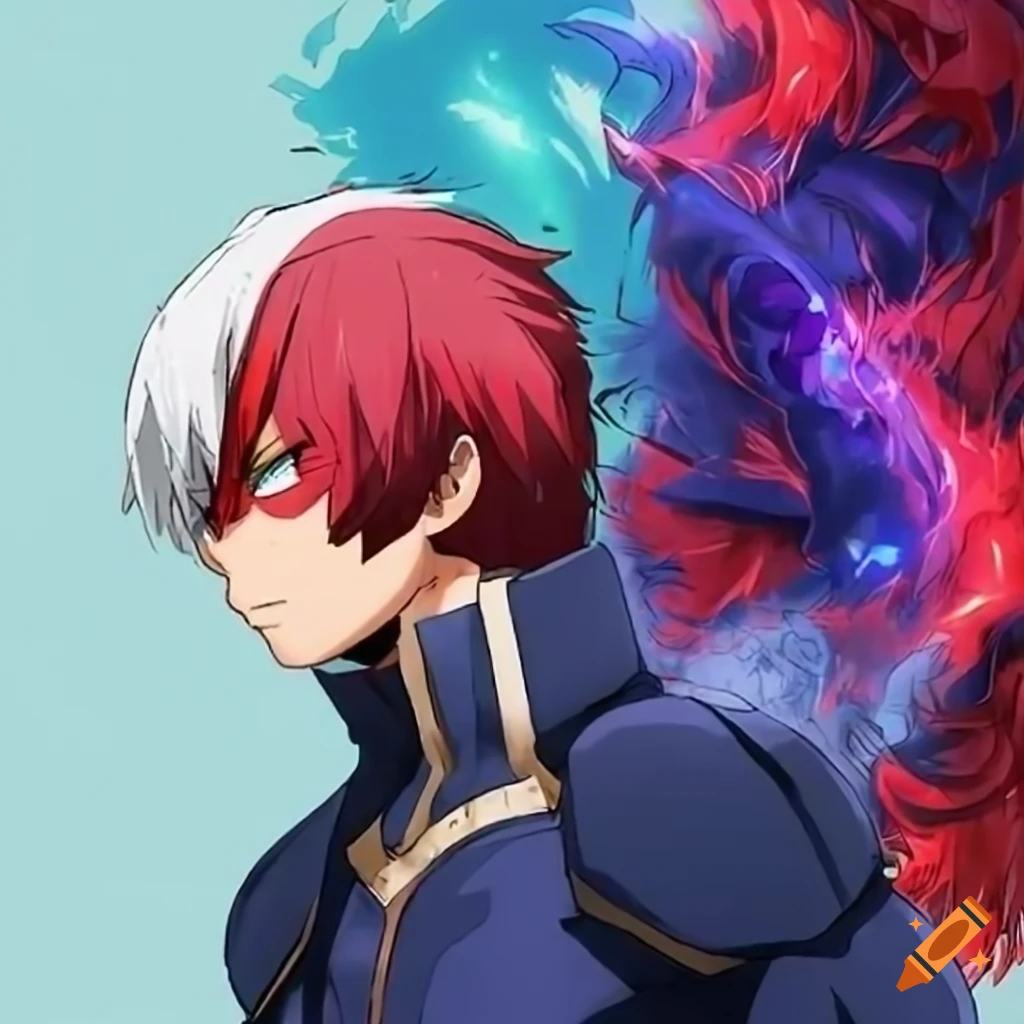 Image of falcon shoto todoroki from my hero academia on Craiyon