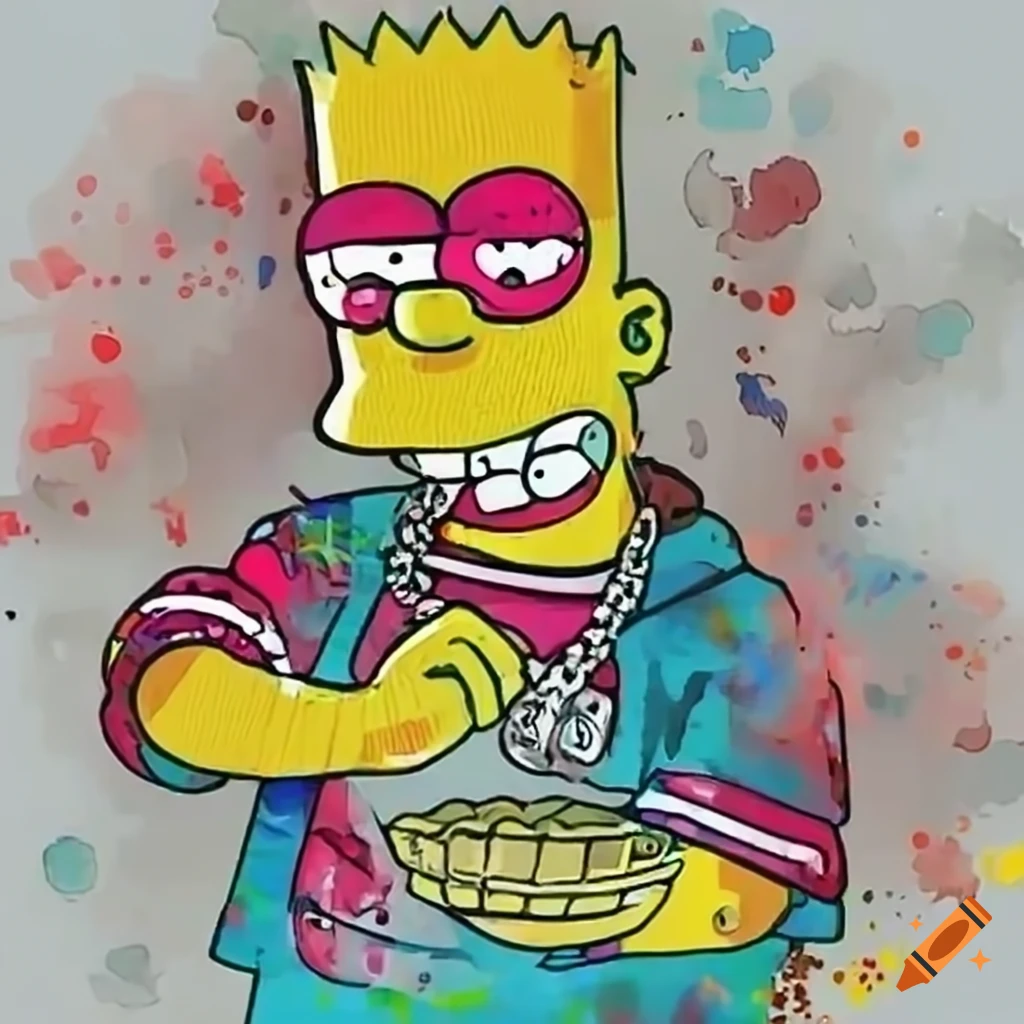 Bart Simpson Supreme . Supreme , Bart simpson drawing, Simpson