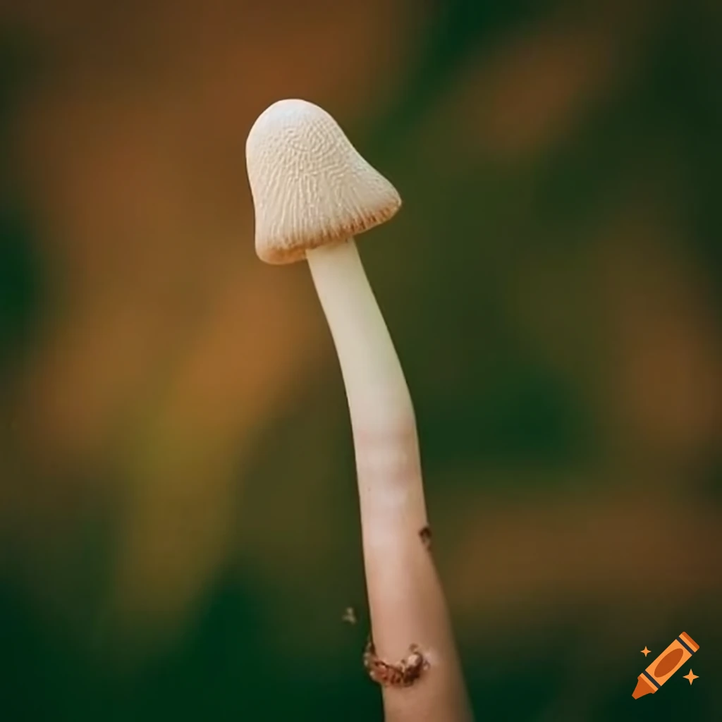close-up of a mushroom-shaped tree bud