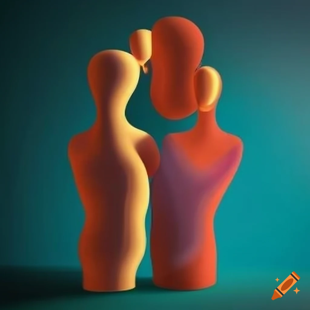 abstract cartoon illustration with lines and figures