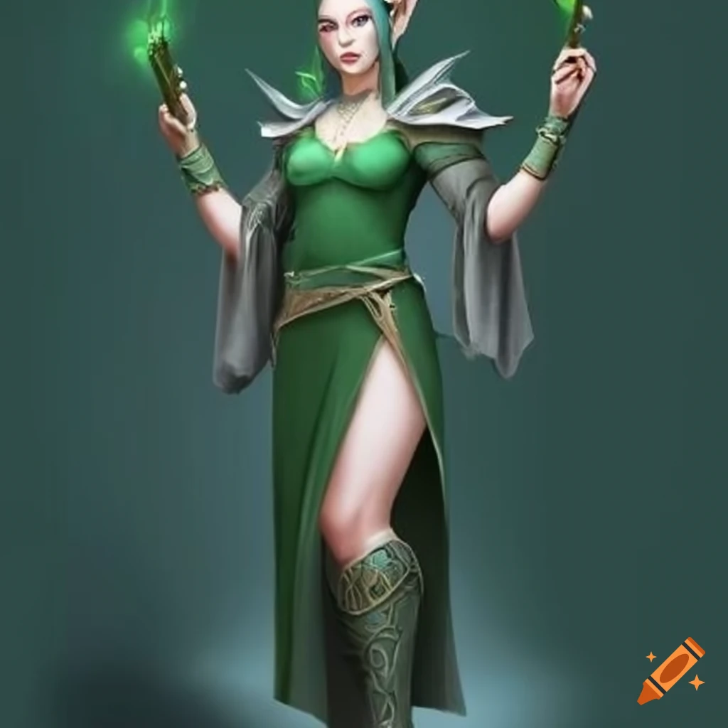 Download sage - a female character with a green background Wallpaper