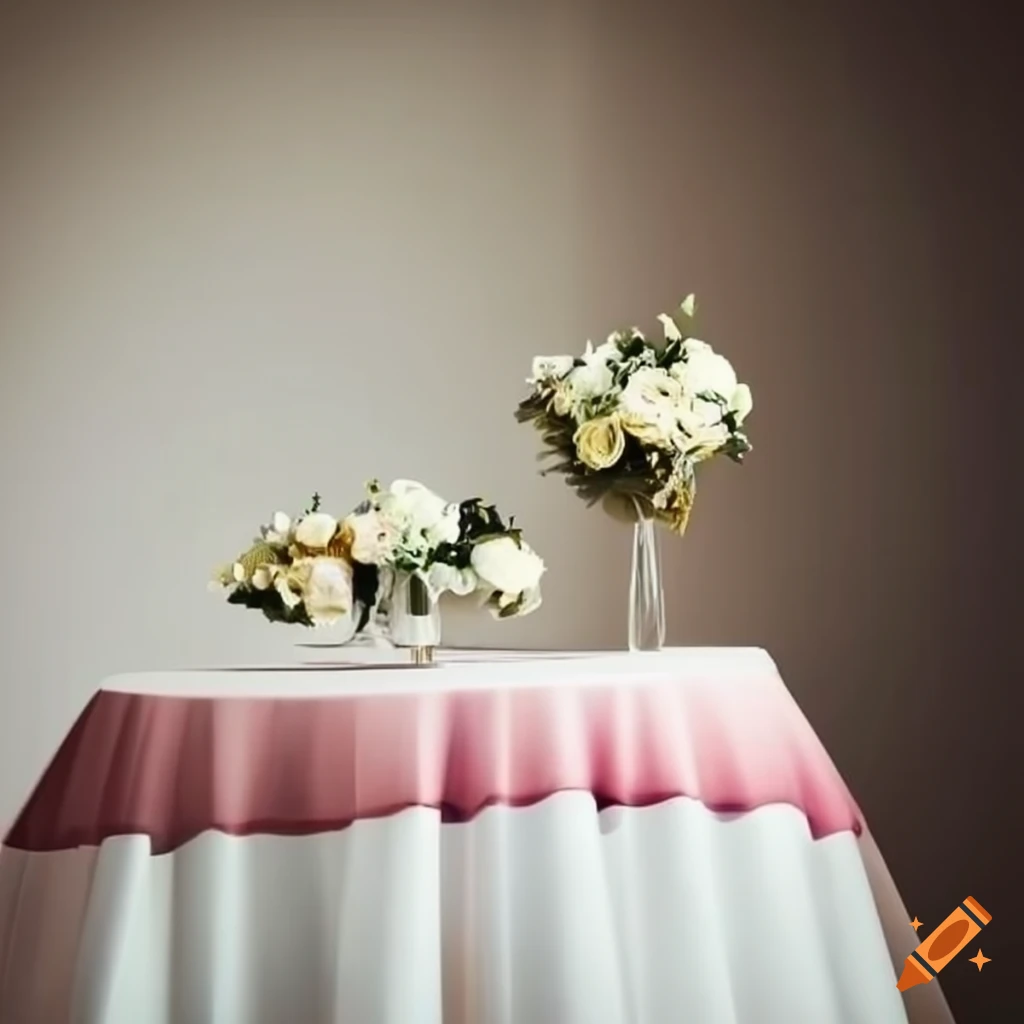 close-up view of a wedding table setup