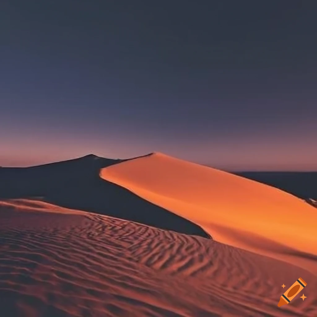 nighttime-sand-dunes-landscape-on-craiyon