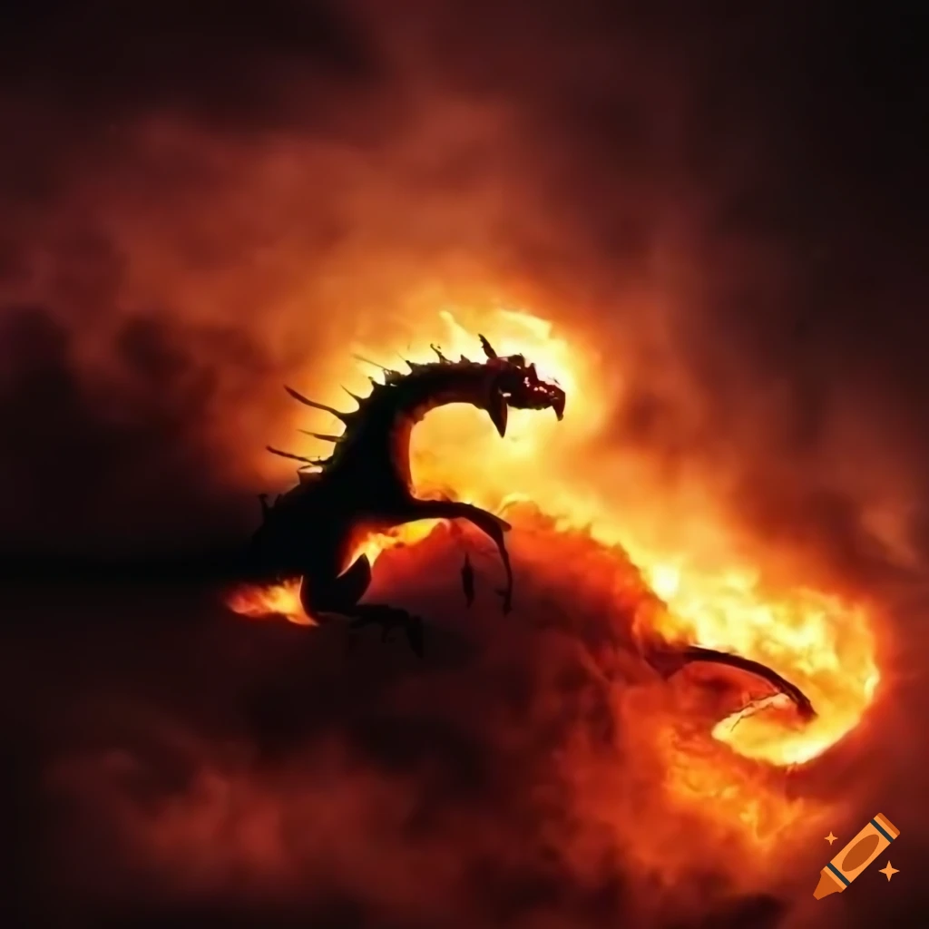 Photo Of A Flying Fiery Dragon In The Sky On Craiyon photo-of-a-flying-fiery-dragon-in-the-sky-on-craiyon