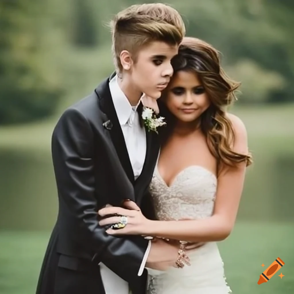 Image from justin bieber and selena gomez wedding on Craiyon