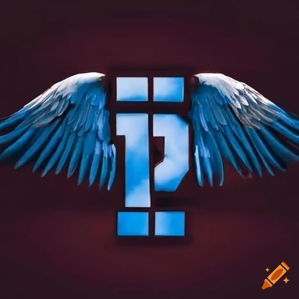 Baseball number 6 with eagle wings