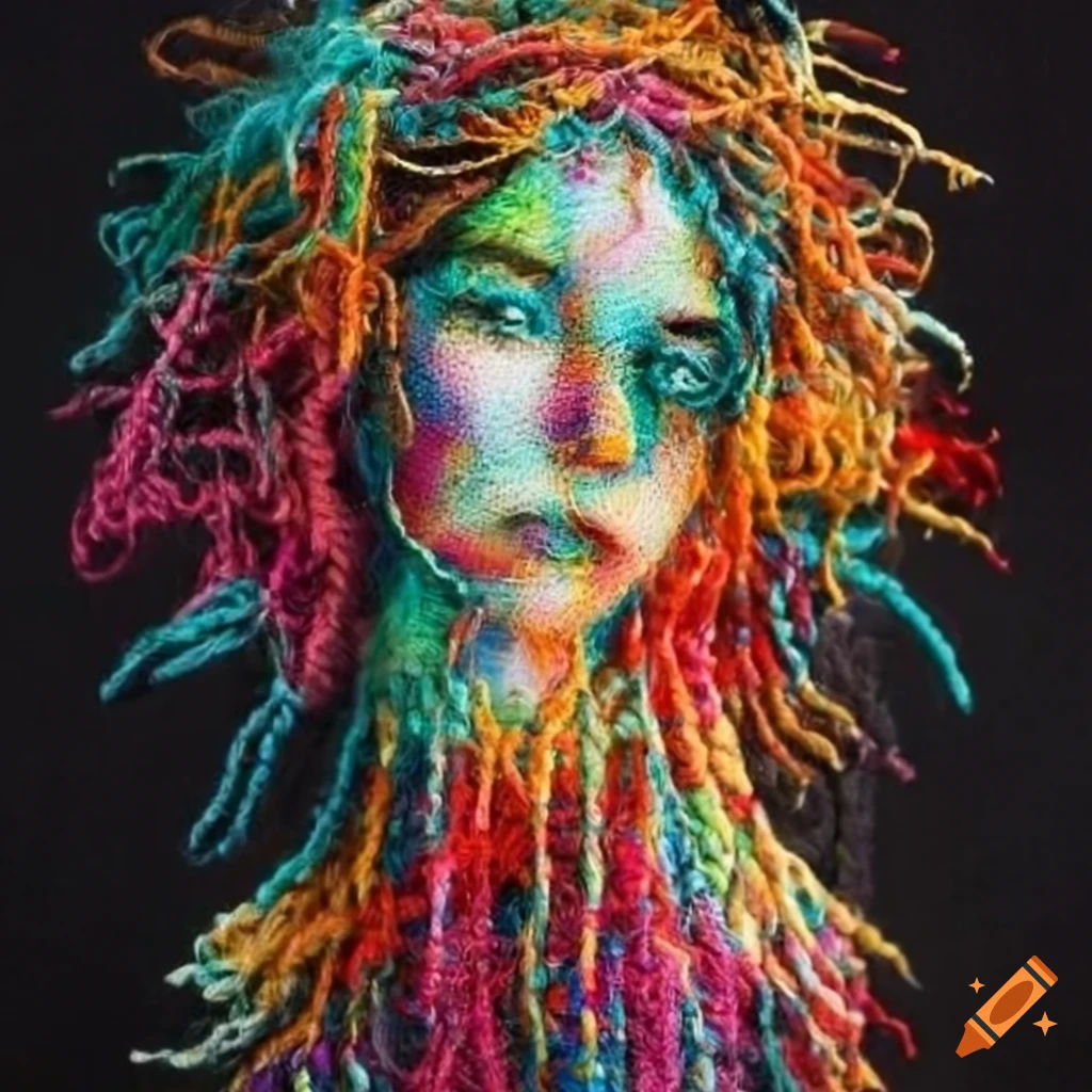 yarn art on canvas