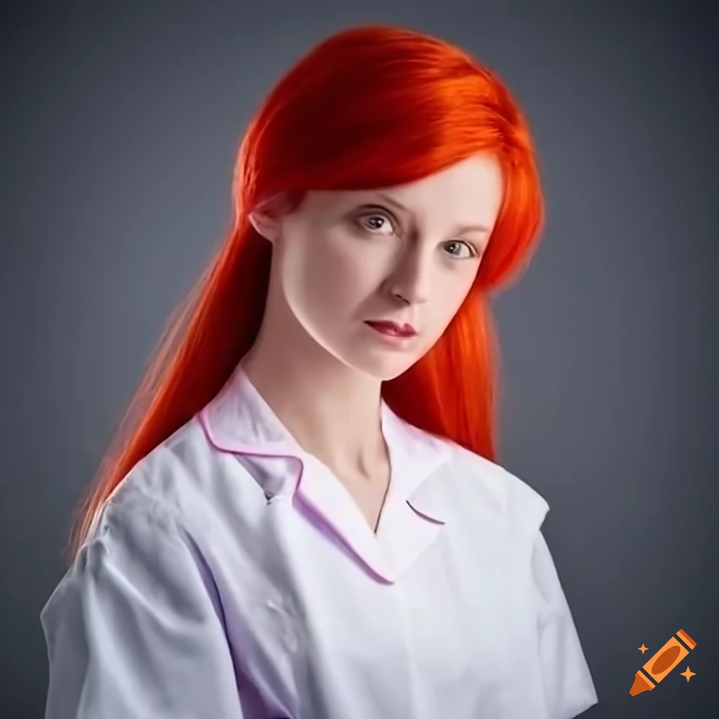 young female nurse in training