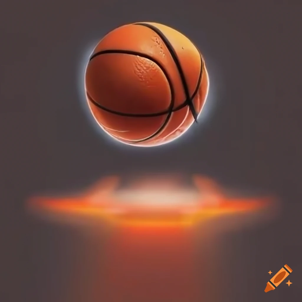 Cityscape inside a basketball on Craiyon